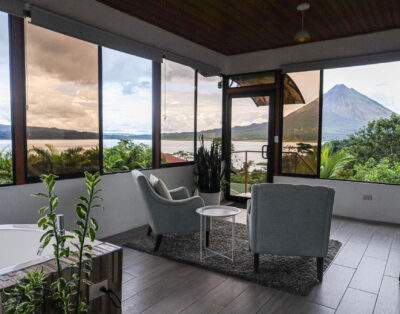 Stunning Volcano & Lake View Oasis with Scenic Tub